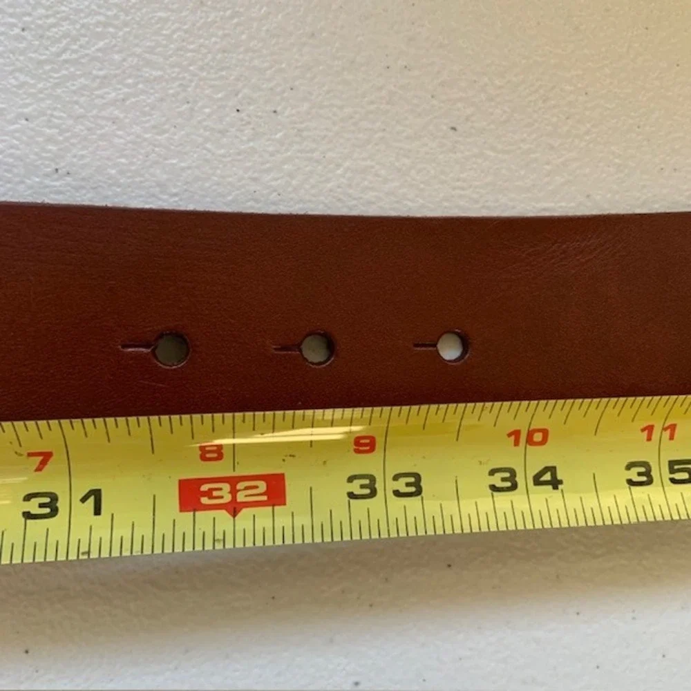 Anthropologie Brown Leather Belt XS Cinch Waist Quiet Luxury Western Boho Gold - Picture 9 of 9